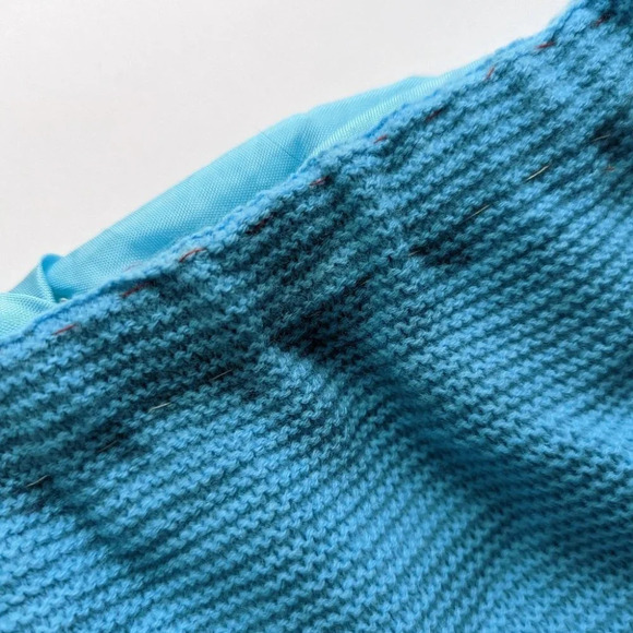 Vintage Pencil Skirt Teal Blue Homemade  Woman's - Picture 3 of 4